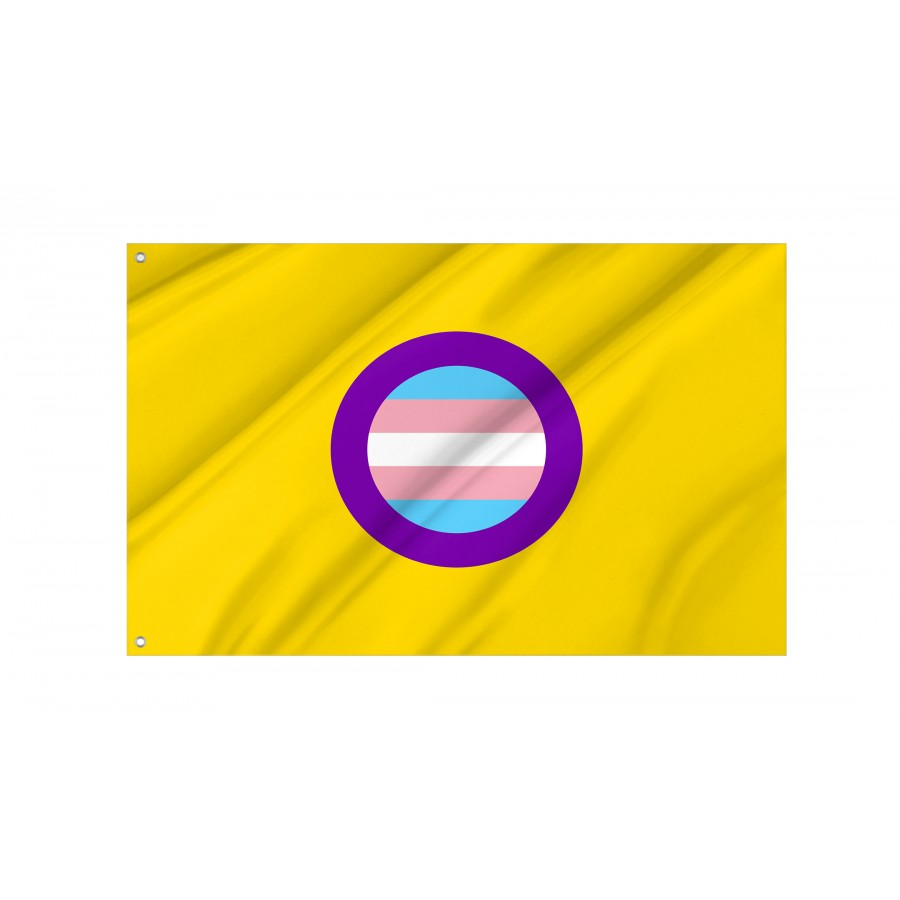 Flag of Trans Intersex Pride, Unique Design Print, Flags for Indoor & Outdoor Use