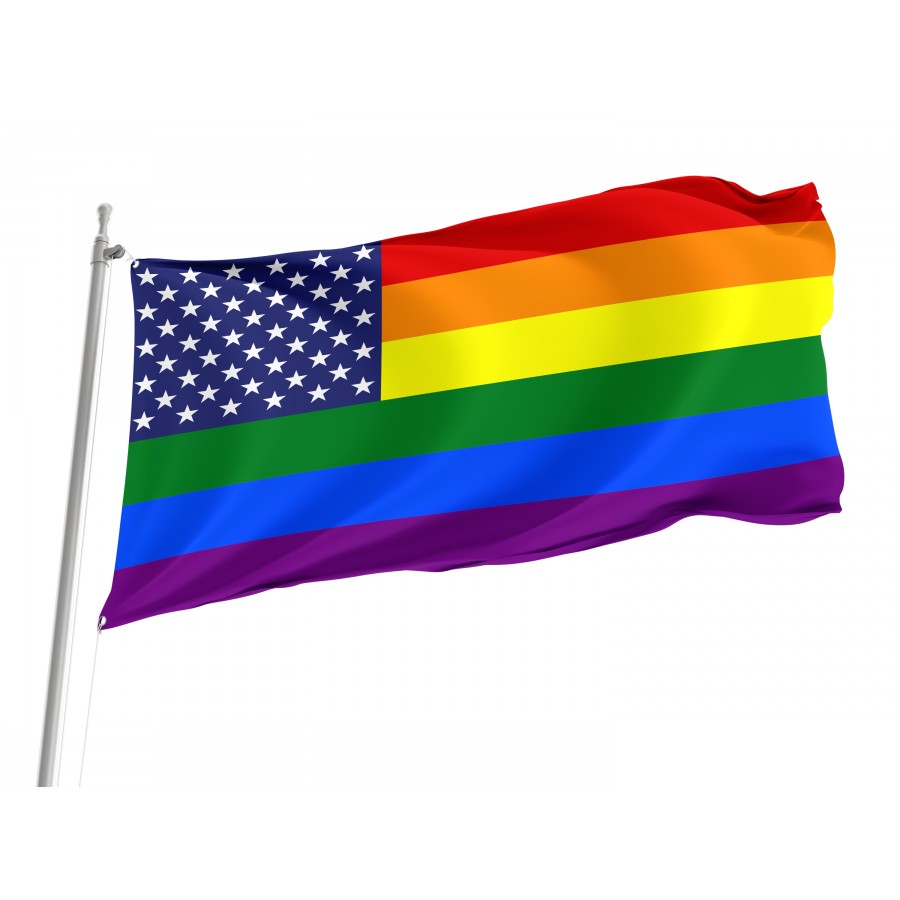 Flag of United States Gay, Unique Design Print, Flags for Indoor & Outdoor Use