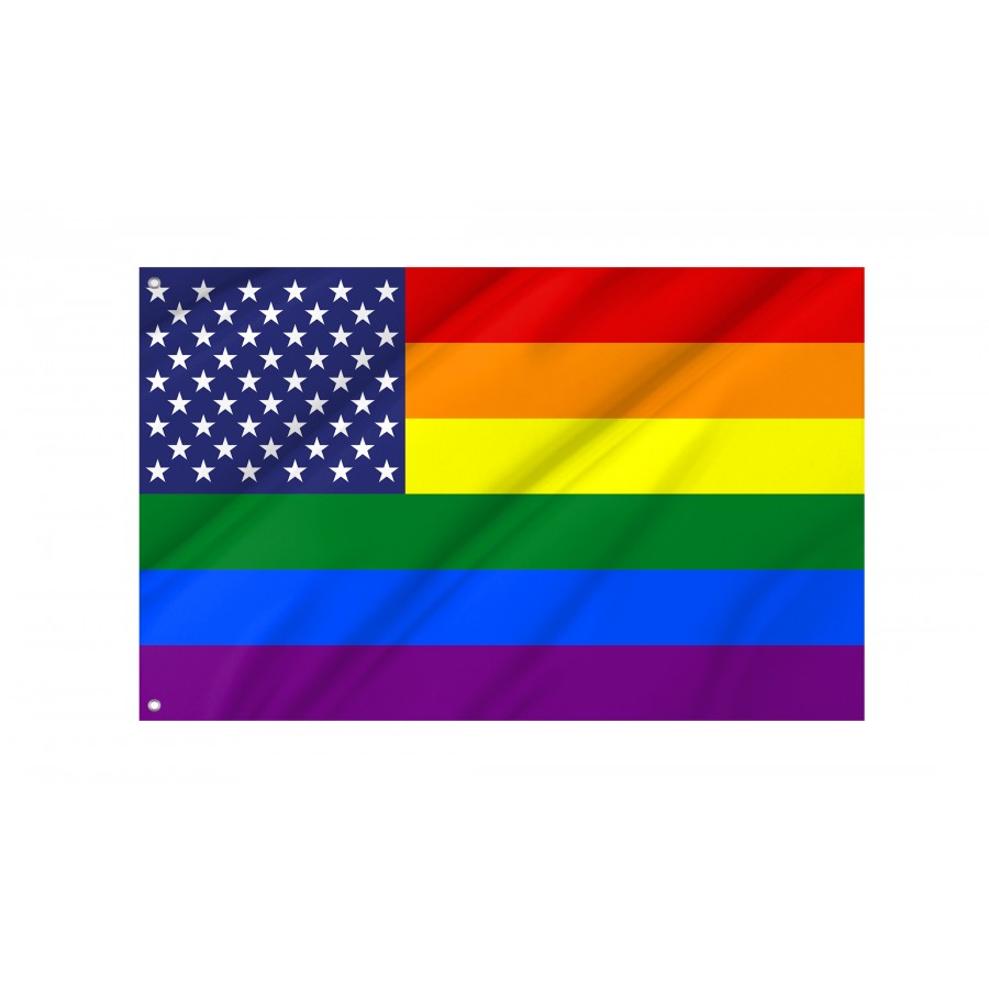 Flag of United States Gay, Unique Design Print, Flags for Indoor & Outdoor Use