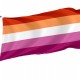 Winning Orange Pink Lesbian Pride Flag for Indoor & Outdoor Use - Imagine 1