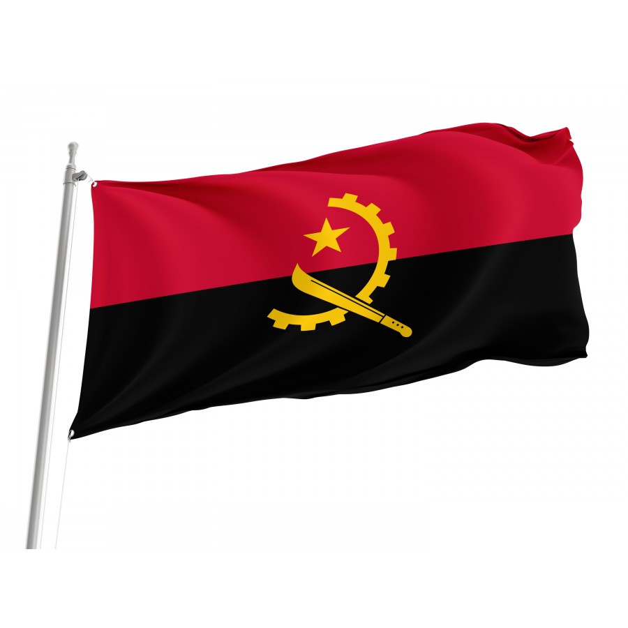 Angola Flag - High Quality Angola for Indoor and Outdoor Use