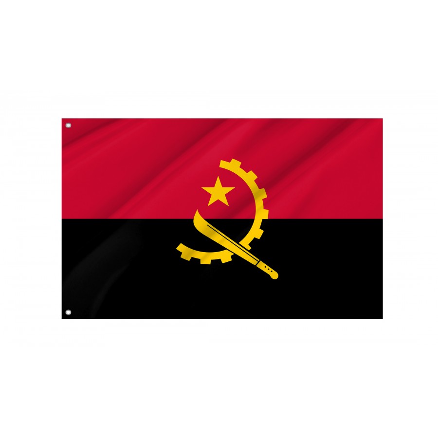 Angola Flag - High Quality Angola for Indoor and Outdoor Use