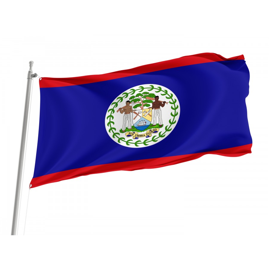 Belize Flag, BLZ--1