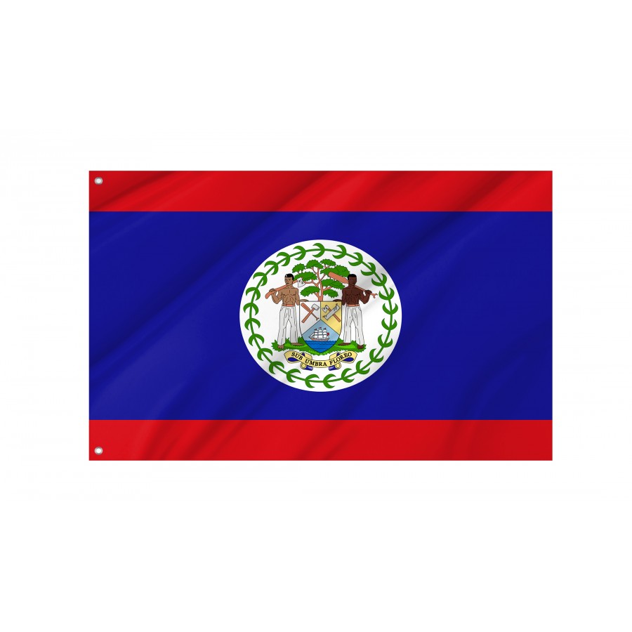 Belize Flag, BLZ--1