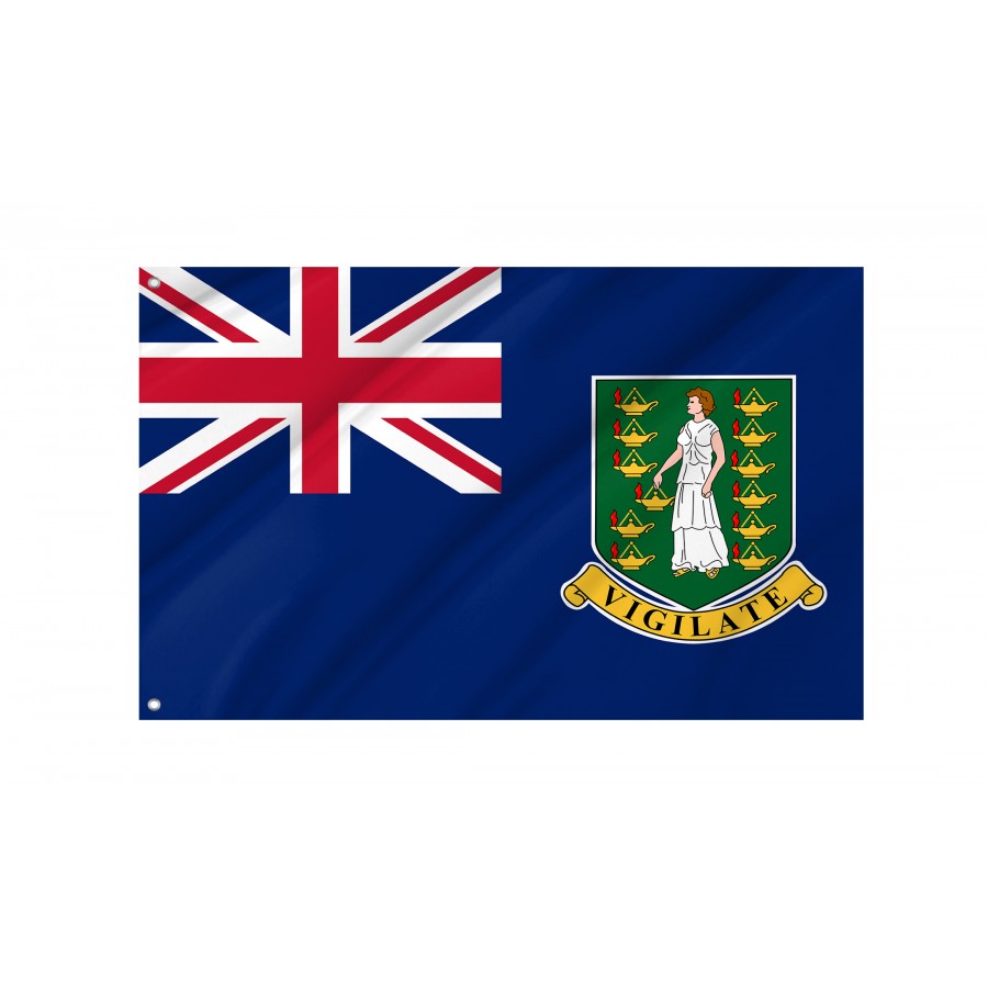 Flag of British Virgin Islands, Patriotic Flags, Unique Design Print, Flags for Indoor & Outdoor Use