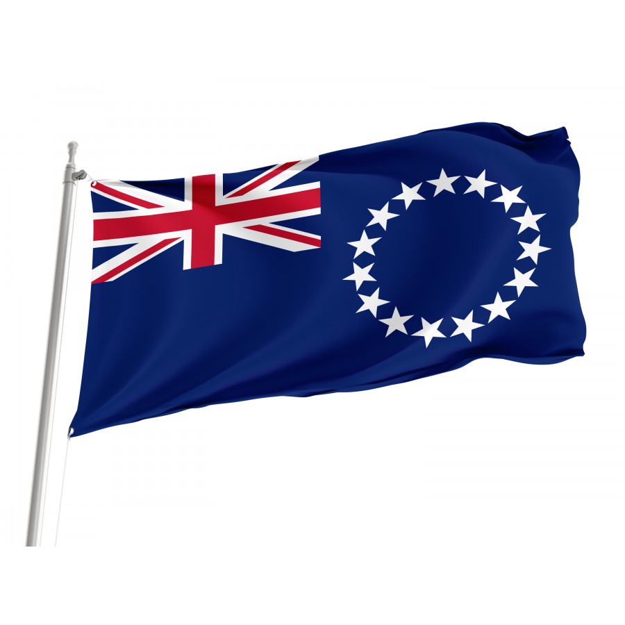 Flag of Cook Islands, Patriotic Flags, Unique Design Print, Flags for Indoor & Outdoor Use