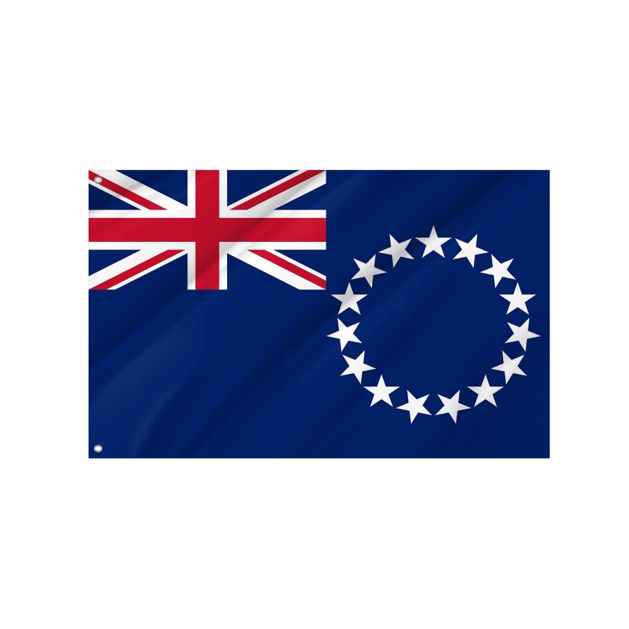Flag of Cook Islands, Patriotic Flags, Unique Design Print, Flags for Indoor & Outdoor Use
