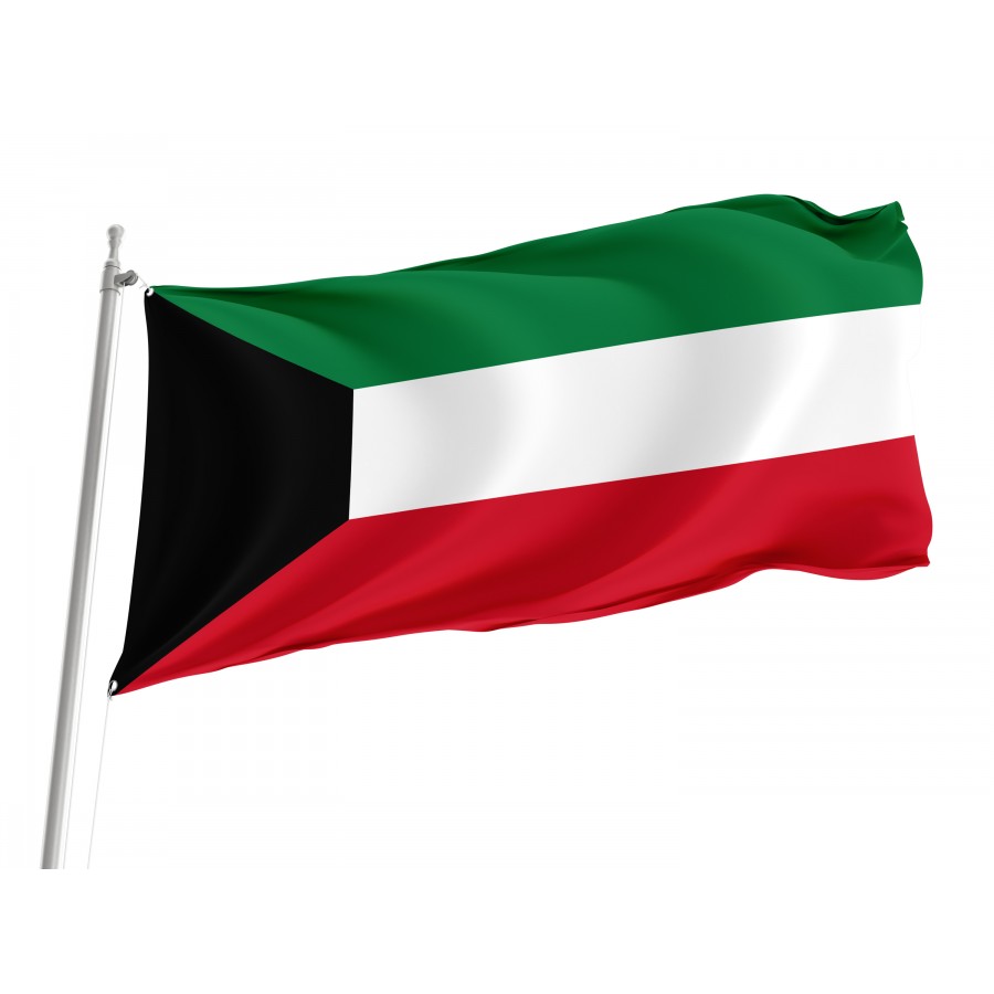Flag of Kuwait, Patriotic Flags, Unique Design Print, Flags for Indoor & Outdoor Use