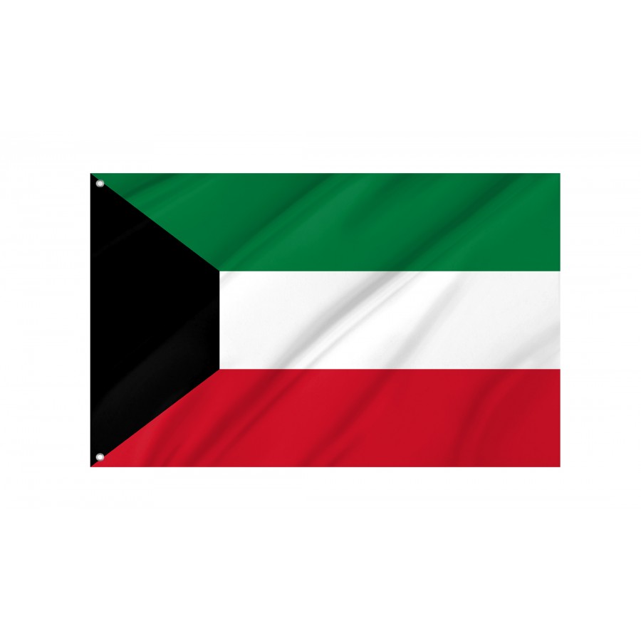 Flag of Kuwait, Patriotic Flags, Unique Design Print, Flags for Indoor & Outdoor Use