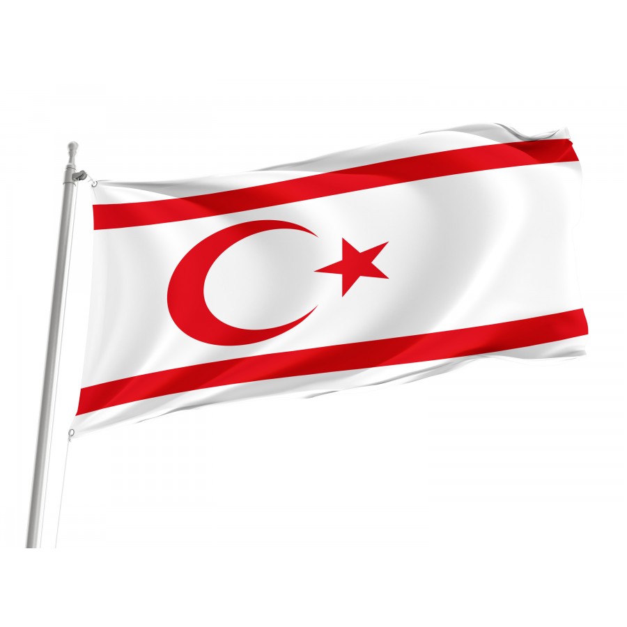 Flag of Northern Cyprus, Patriotic Flags, Unique Design Print, Flags for Indoor & Outdoor Use