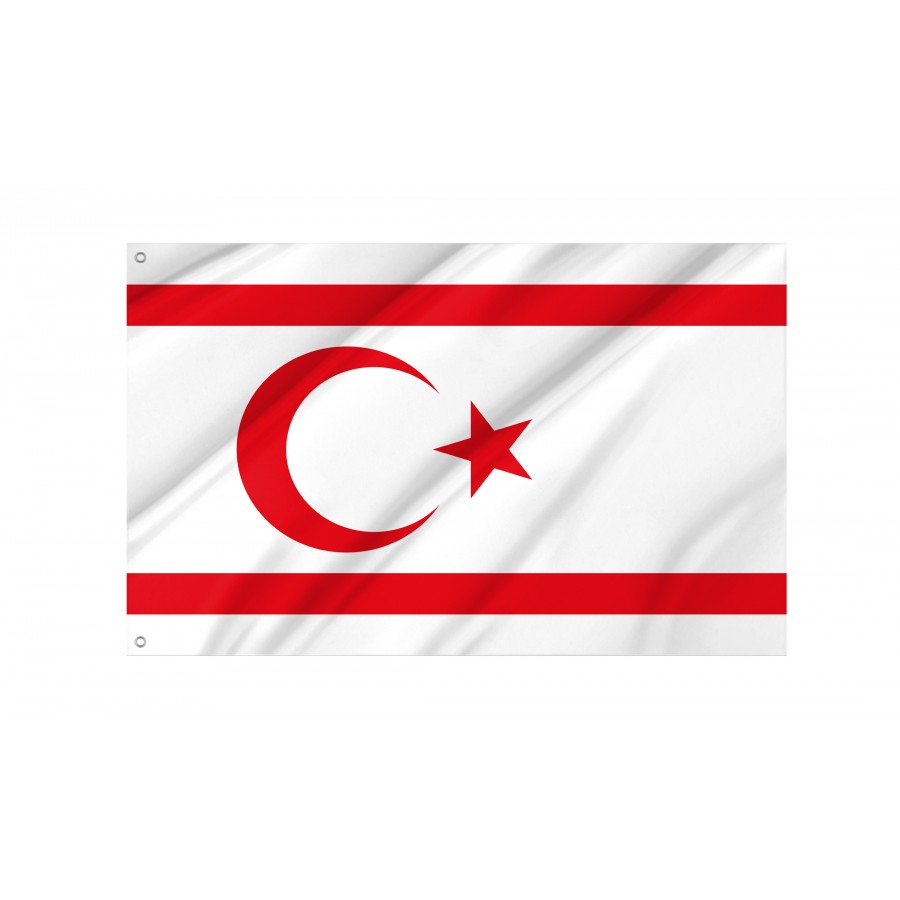 Flag of Northern Cyprus, Patriotic Flags, Unique Design Print, Flags for Indoor & Outdoor Use