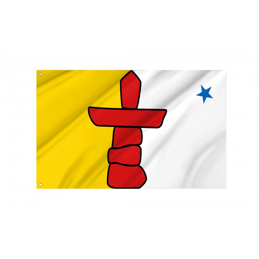 Flag of Nunavut, Patriotic Flags, Unique Design Print, Flags for Indoor & Outdoor Use