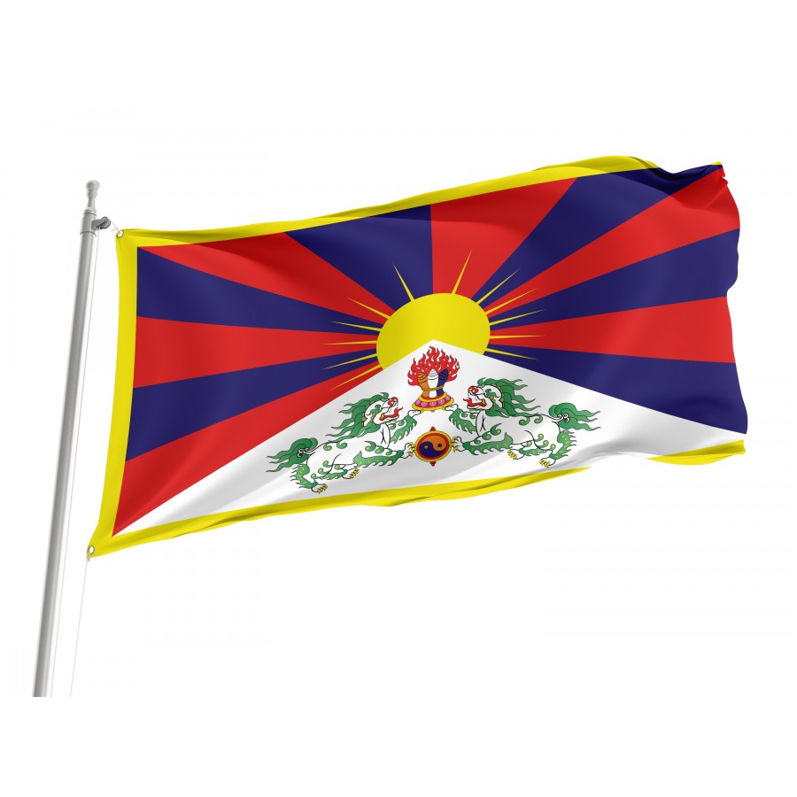 Flag of Tibet, Patriotic Flags, Unique Design Print, Flags for Indoor & Outdoor Use