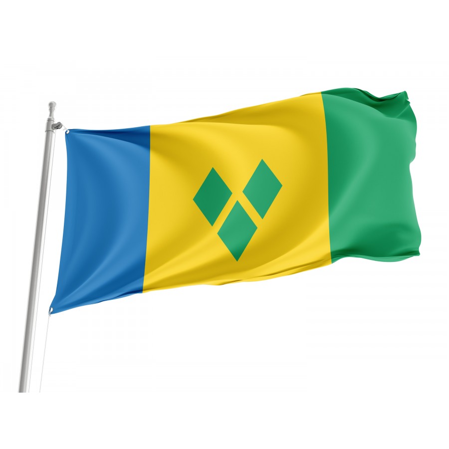 Flag of St Vincent & The Grenadines, Patriotic Flags, Unique Design Print, Flags for Indoor & Outdoor Use