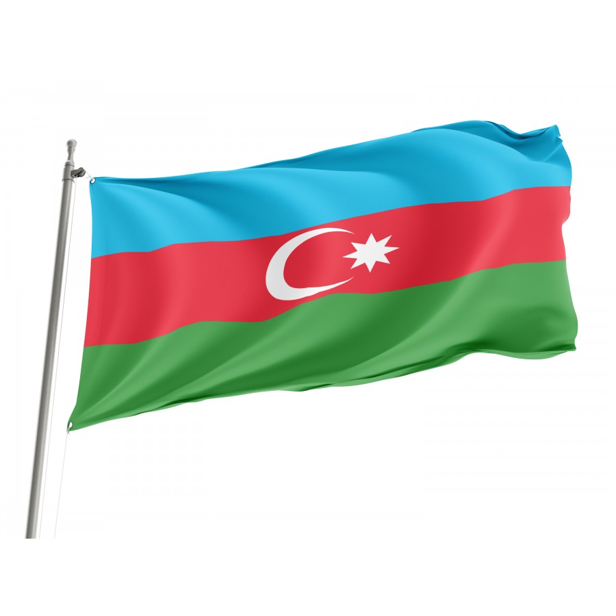 Azerbaijan Flag, AZE--1