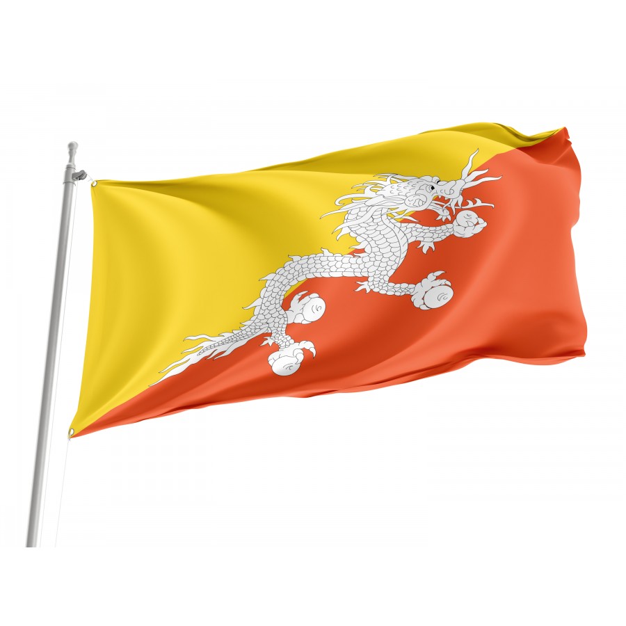 Flag of Bhutan, Patriotic Flags, Unique Design Print, Flags for Indoor & Outdoor Use