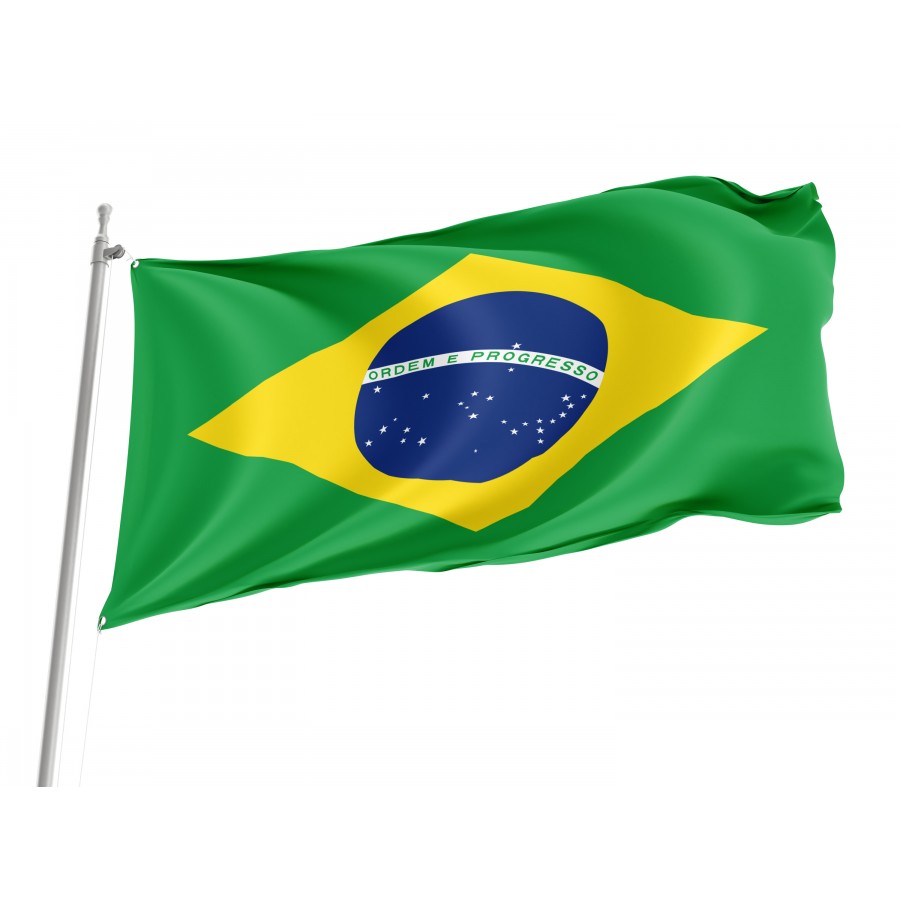 Flag of Brazil, Patriotic Flags, Unique Design Print, Flags for Indoor & Outdoor Use