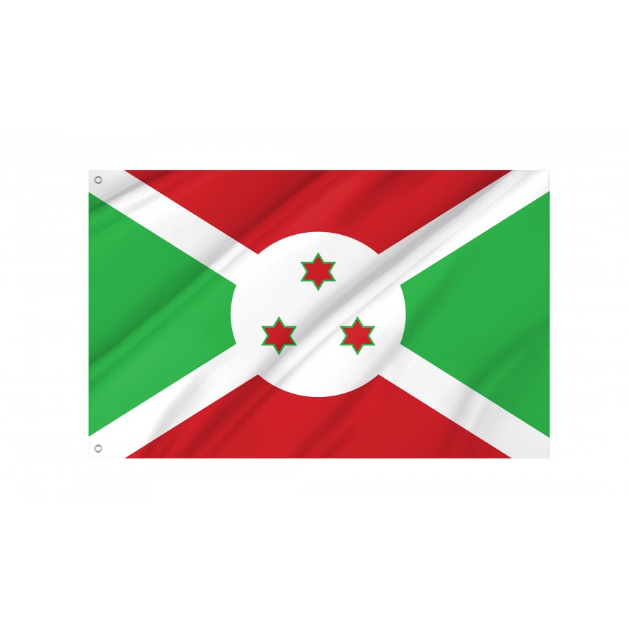 Flag of Burundi, Patriotic Flags, Unique Design Print, Flags for Indoor & Outdoor Use
