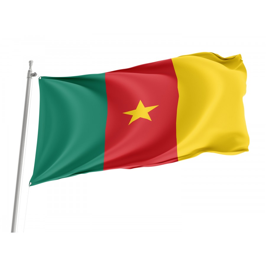 Flag of Cameroon, Patriotic Flags, Unique Design Print, Flags for Indoor & Outdoor Use