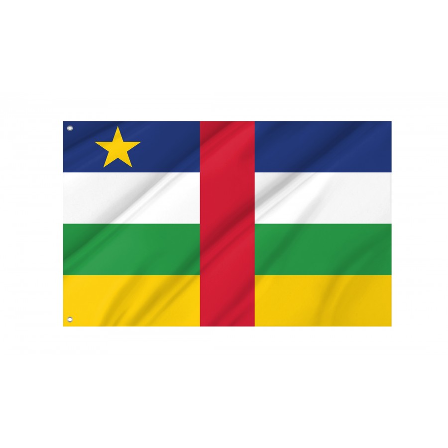 Flag of Central African Republic, Patriotic Flags, Unique Design Print, Flags for Indoor & Outdoor Use