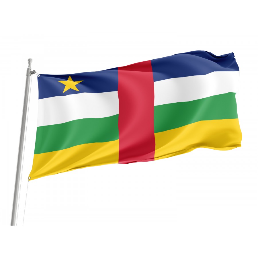 Flag of Central African Republic, Patriotic Flags, Unique Design Print, Flags for Indoor & Outdoor Use