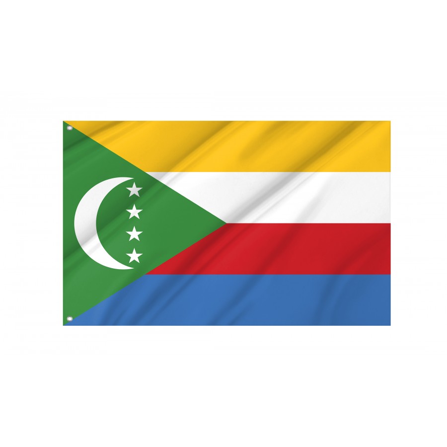 Flag of Comoros, Patriotic Flags, Unique Design Print, Flags for Indoor & Outdoor Use