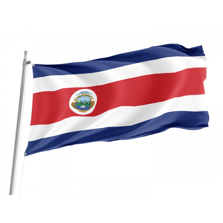 Flag of Costa Rica, Patriotic Flags, Unique Design Print, Flags for Indoor & Outdoor Use
