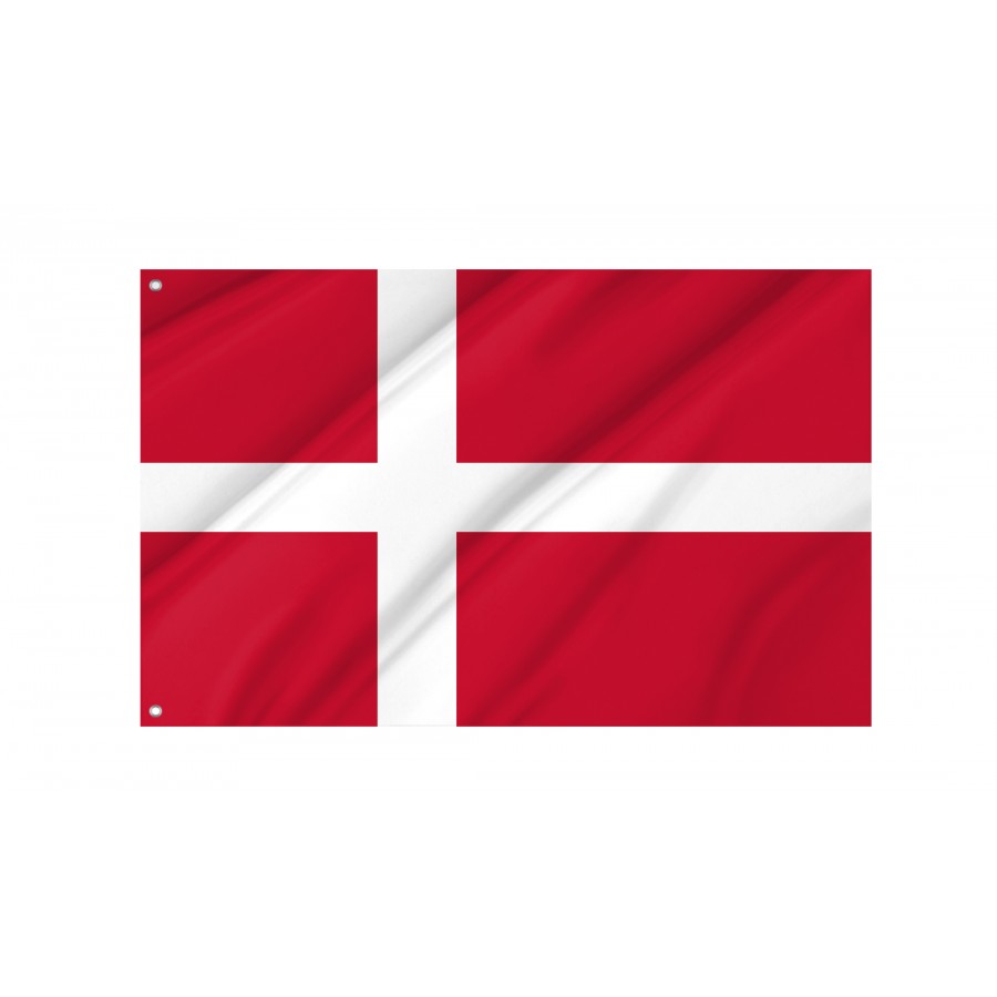 Flag of Denmark, Patriotic Flags, Unique Design Print, Flags for Indoor & Outdoor Use