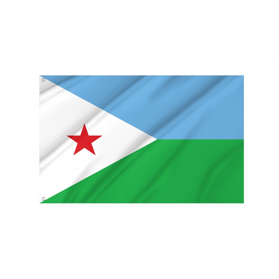 Flag of Djibouti, Patriotic Flags, Unique Design Print, Flags for Indoor & Outdoor Use