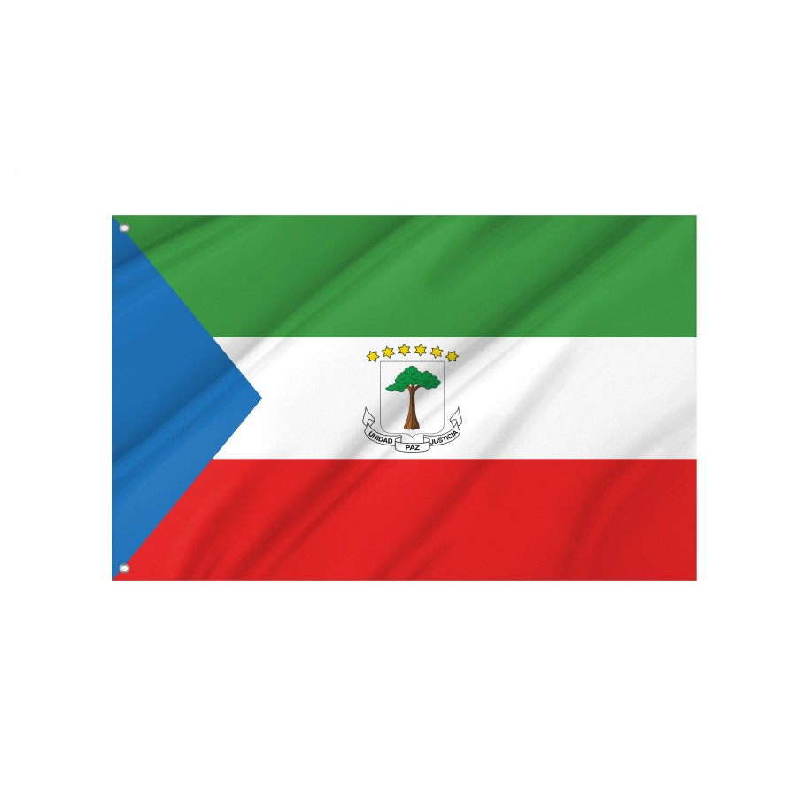 Flag of Equatorial Guinea, Patriotic Flags, Unique Design Print, Flags for Indoor & Outdoor Use