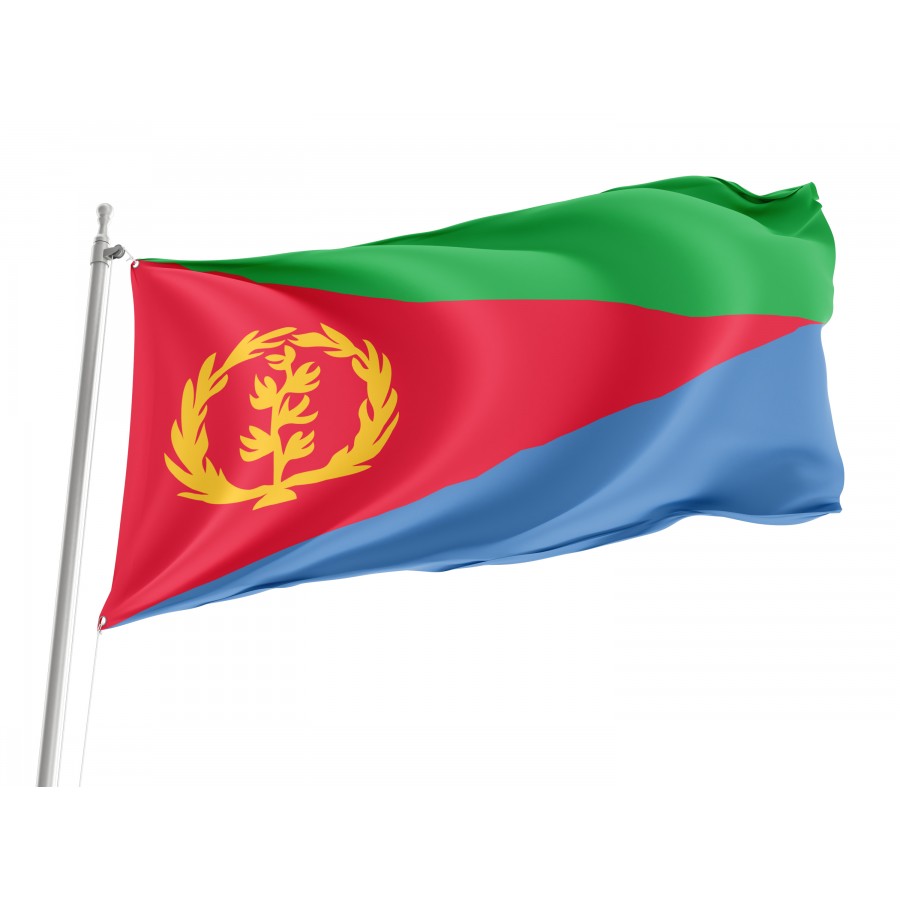 Flag of Eritrea, Patriotic Flags, Unique Design Print, Flags for Indoor & Outdoor Use