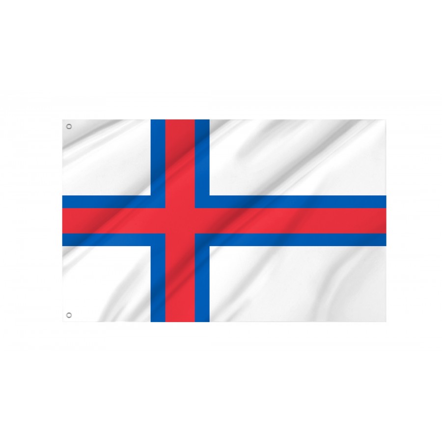 Flag of Faroe Islands, Patriotic Flags, Unique Design Print, Flags for Indoor & Outdoor Use