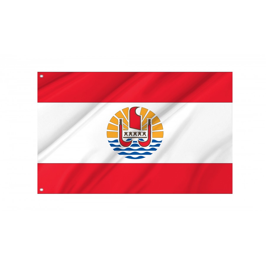Flag of French Polynesia, Patriotic Flags, Unique Design Print, Flags for Indoor & Outdoor Use