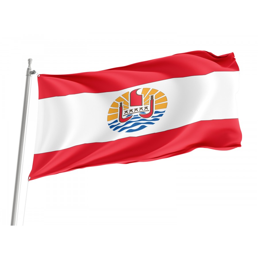 Flag of French Polynesia, Patriotic Flags, Unique Design Print, Flags for Indoor & Outdoor Use
