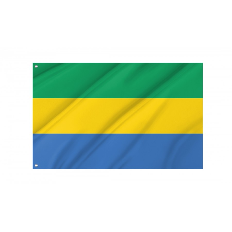Flag of Gabon, Patriotic Flags, Unique Design Print, Flags for Indoor & Outdoor Use