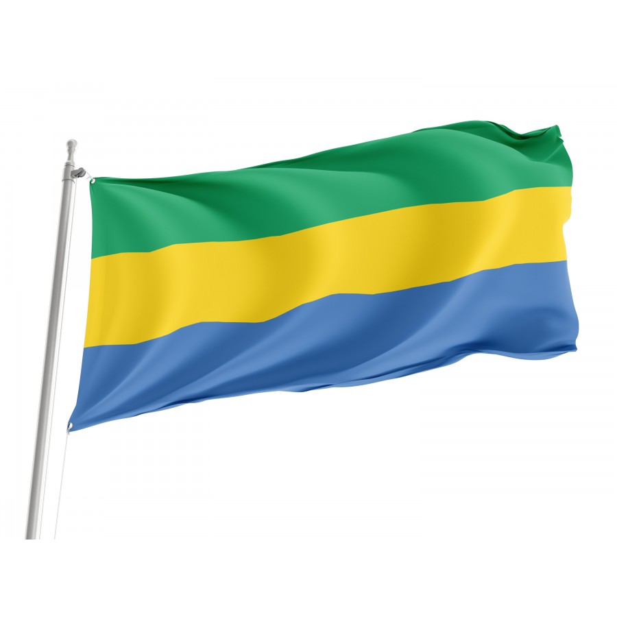 Flag of Gabon, Patriotic Flags, Unique Design Print, Flags for Indoor & Outdoor Use