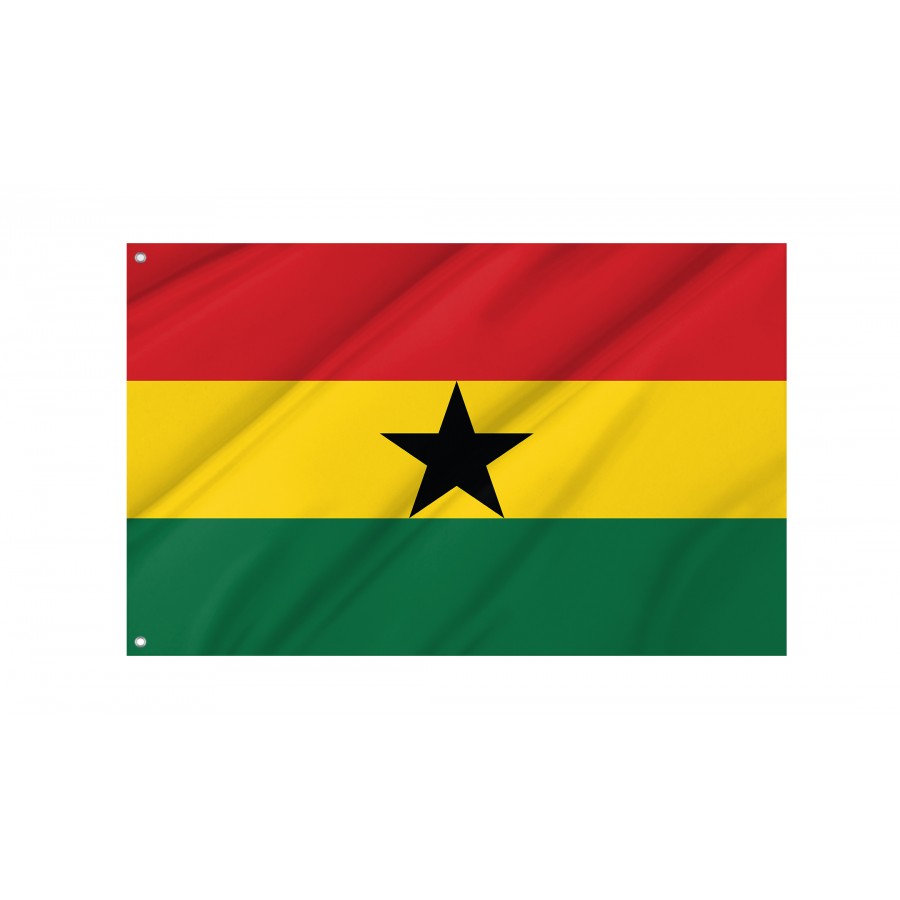 Flag of Ghana, Patriotic Flags, Unique Design Print, Flags for Indoor & Outdoor Use