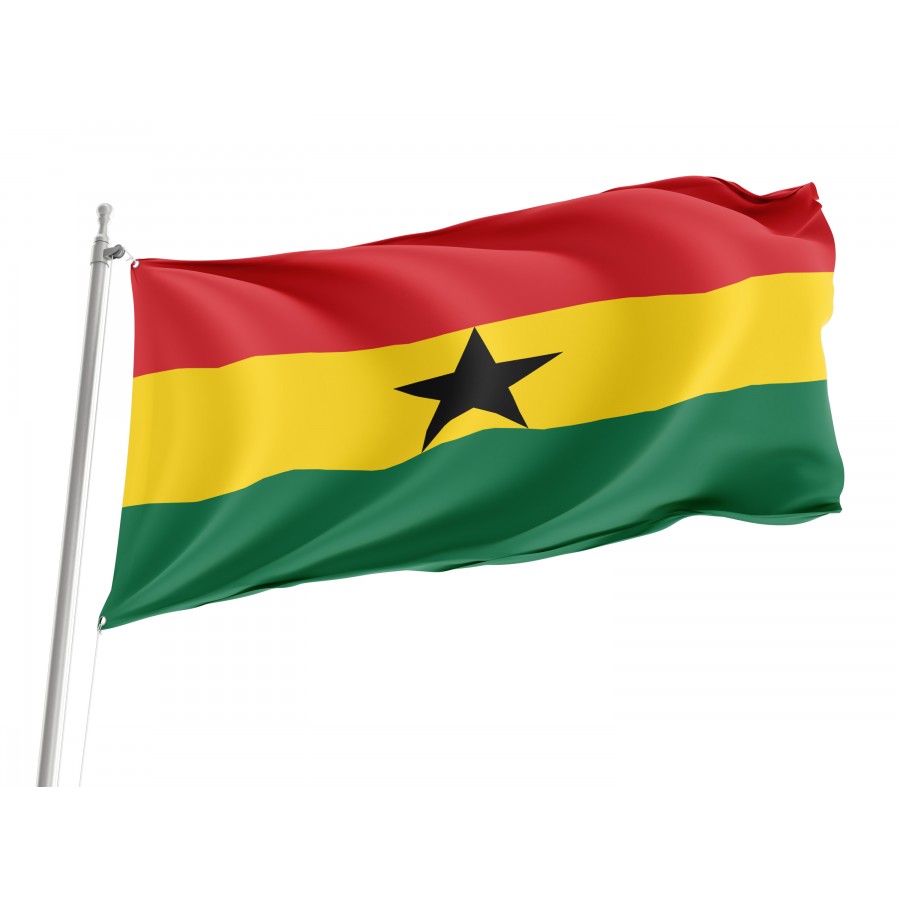 Flag of Ghana, Patriotic Flags, Unique Design Print, Flags for Indoor & Outdoor Use