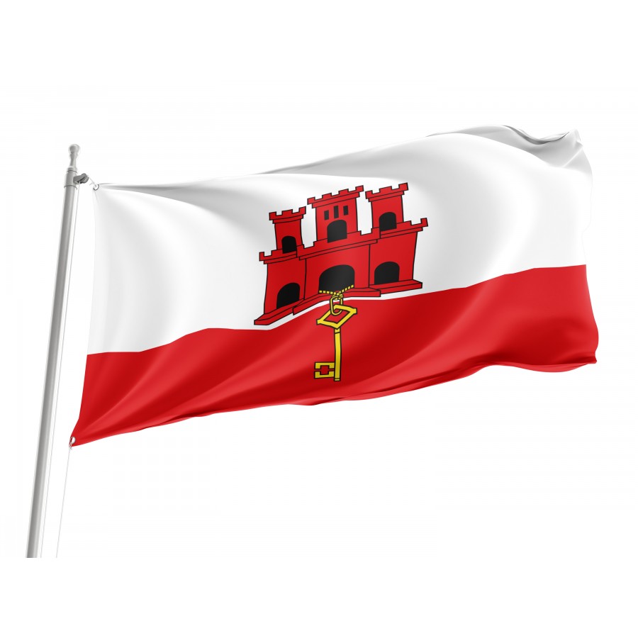 Flag of Gibraltar, Patriotic Flags, Unique Design Print, Flags for Indoor & Outdoor Use