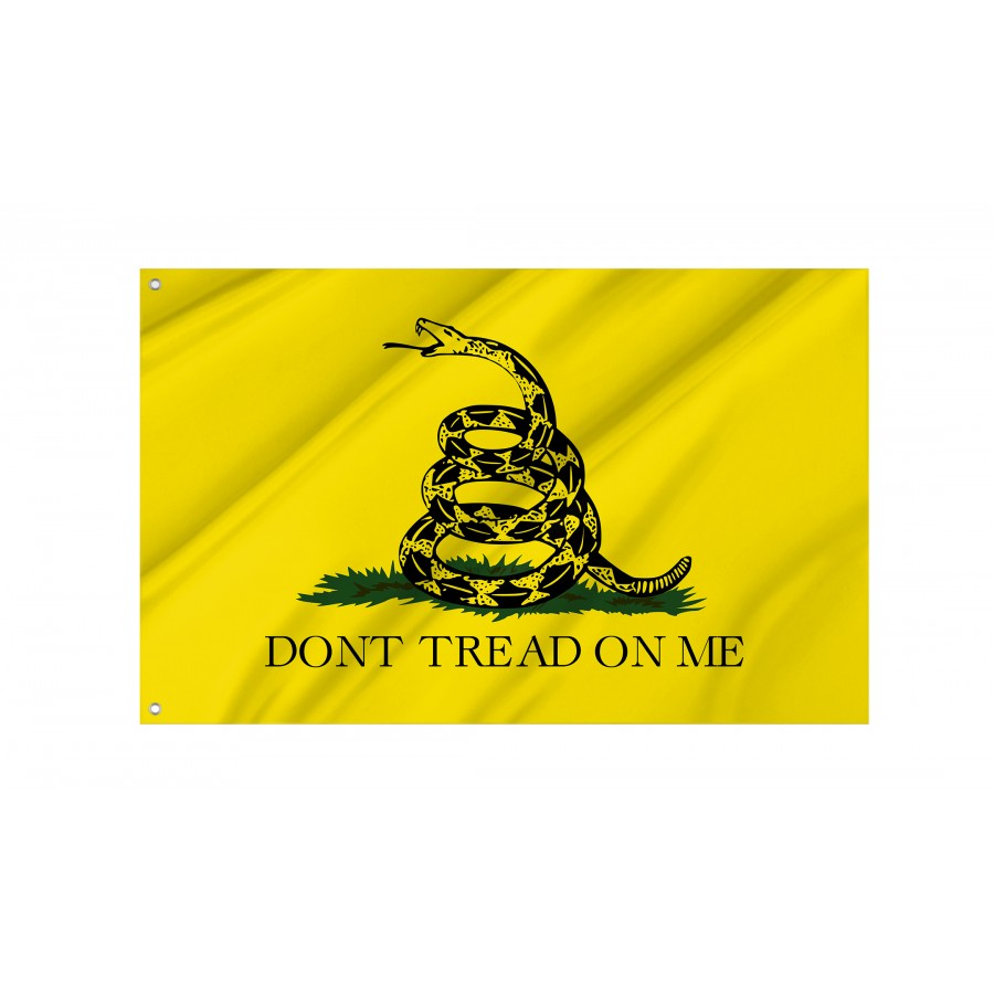 Flag Of Historical Gadsden Dont Tread On Me, Patriotic Flags, Unique Design Print, Flags For Indoor & Outdoor Use - High Quality Historical Flags for Indoor and Outdoor Use