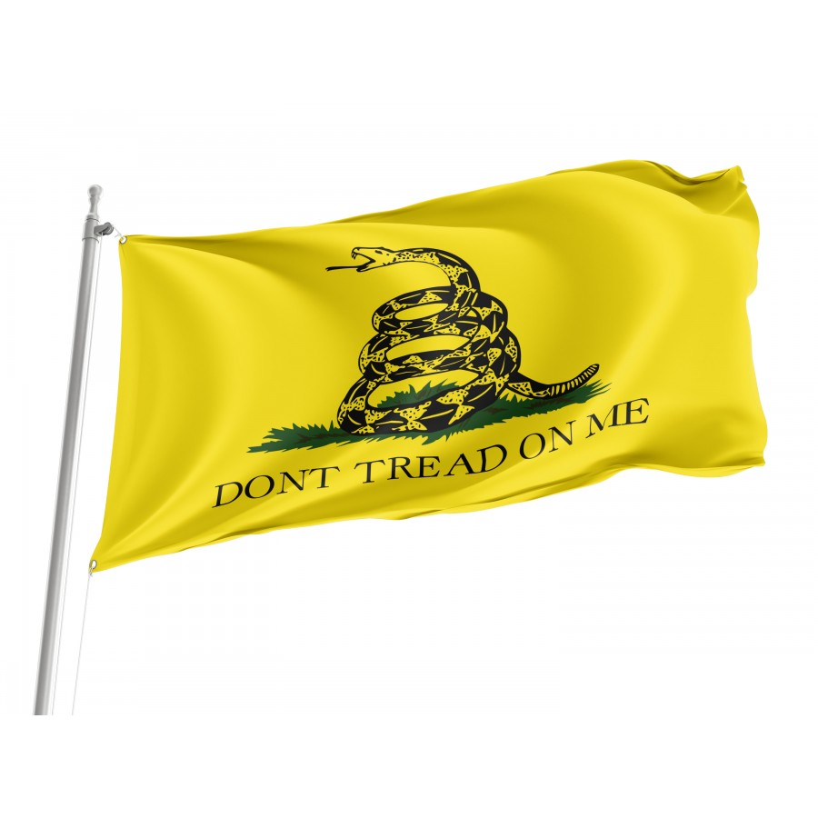 Flag Of Historical Gadsden Dont Tread On Me, Patriotic Flags, Unique Design Print, Flags For Indoor & Outdoor Use - High Quality Historical Flags for Indoor and Outdoor Use