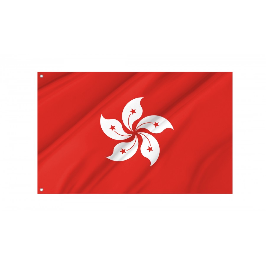 Flag of Hong Kong, Patriotic Flags, Unique Design Print, Flags for Indoor & Outdoor Use