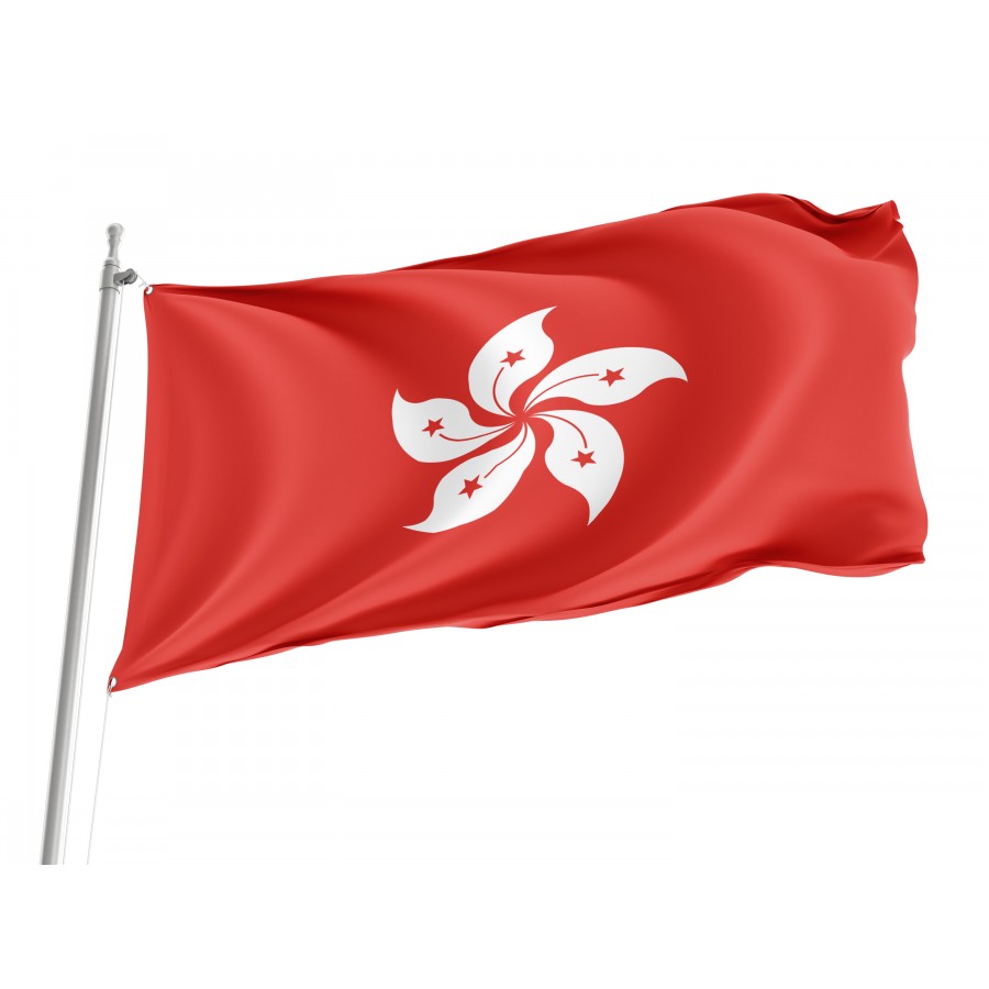 Flag of Hong Kong, Patriotic Flags, Unique Design Print, Flags for Indoor & Outdoor Use
