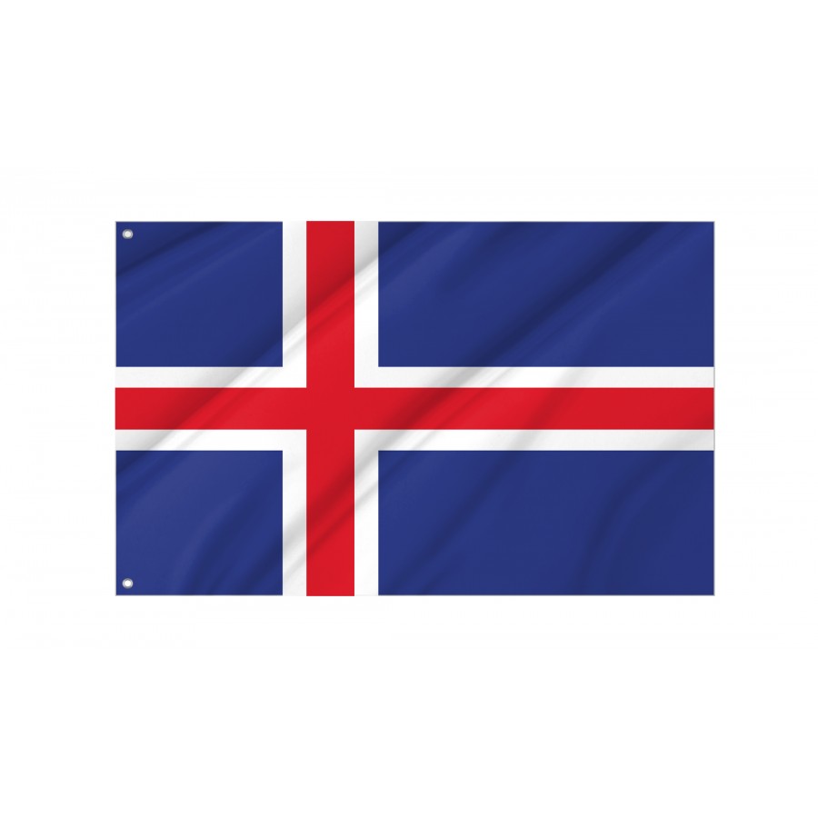 Flag of Iceland, Patriotic Flags, Unique Design Print, Flags for Indoor & Outdoor Use