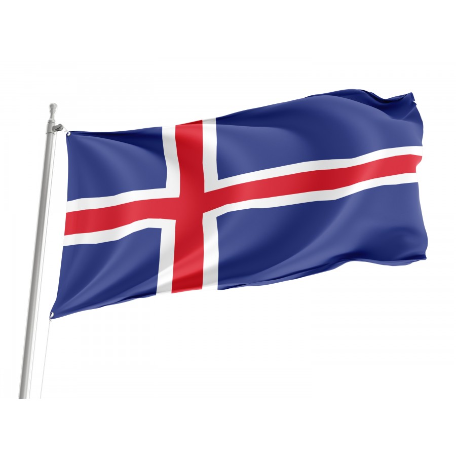Flag of Iceland, Patriotic Flags, Unique Design Print, Flags for Indoor & Outdoor Use