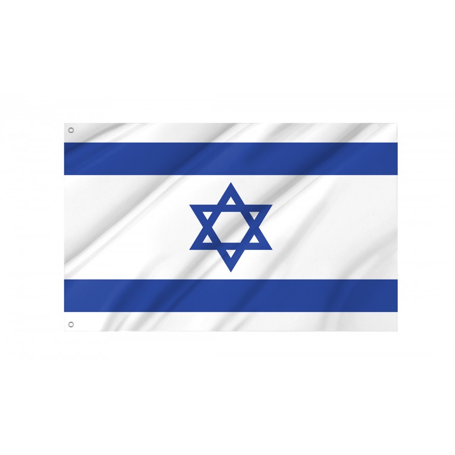 Flag of Israel, Patriotic Flags, Unique Design Print, Flags for Indoor & Outdoor Use