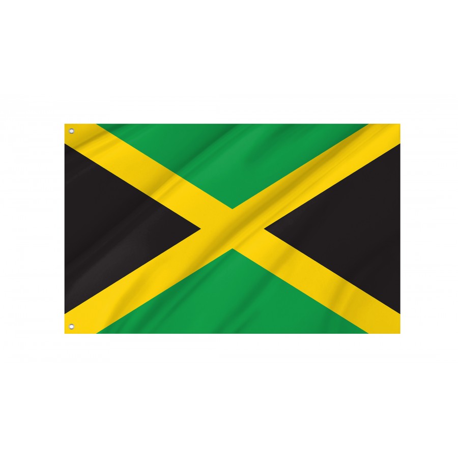 Flag of Jamaica, Patriotic Flags, Unique Design Print, Flags for Indoor & Outdoor Use