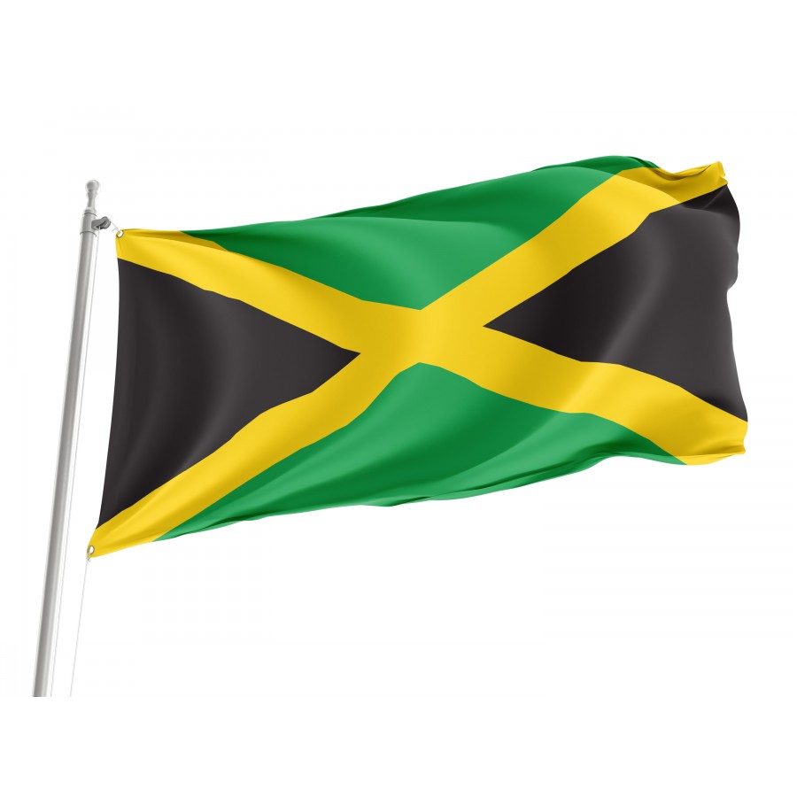 Flag of Jamaica, Patriotic Flags, Unique Design Print, Flags for Indoor & Outdoor Use