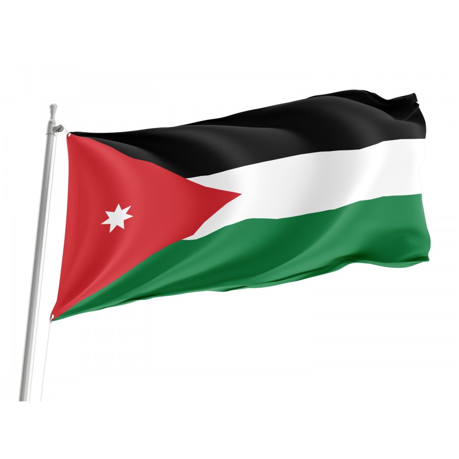 Flag of Jordan, Patriotic Flags, Unique Design Print, Flags for Indoor & Outdoor Use