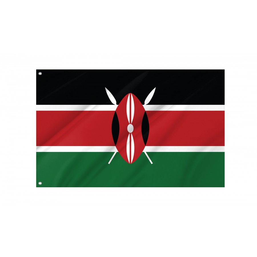 Flag of Kenya, Patriotic Flags, Unique Design Print, Flags for Indoor & Outdoor Use